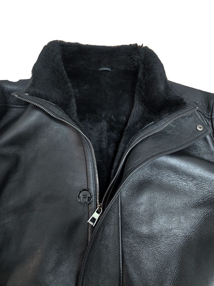 Ralph’s Black shearling Long coat - Image 3