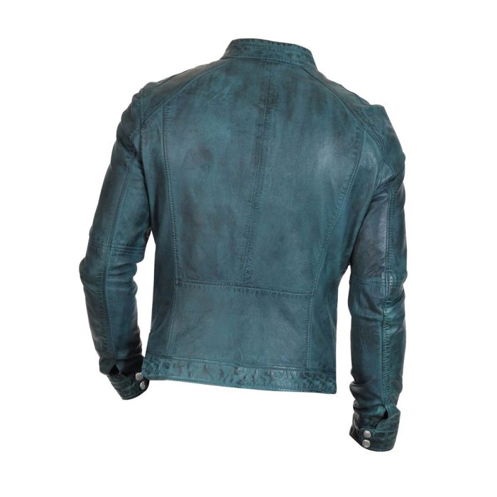 Sapphire Denton’s Distressed Leather Jacket - Image 2