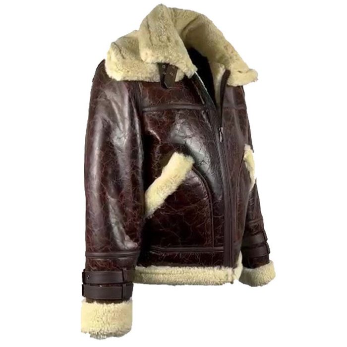 Terry Gretzky Vintage Oxblood bomber jacket with double collar - Image 6