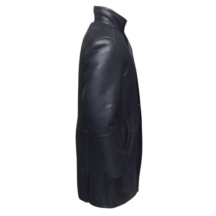 Ralph’s Black shearling Long coat - Image 4