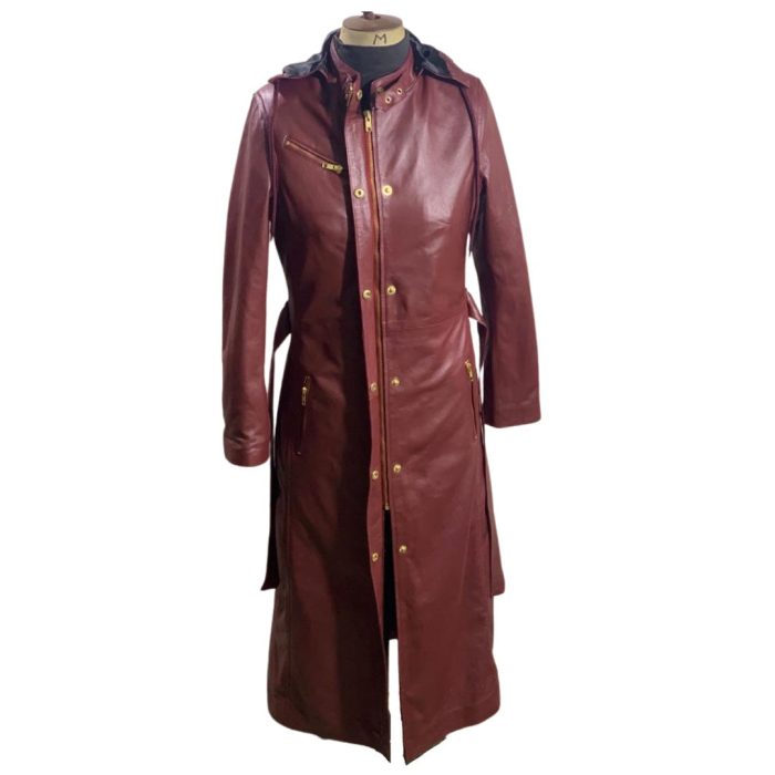 Nora’s Trendy Women’s long hooded overcoat - Image 3
