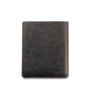 tobacco leather ipad sleeve vertical