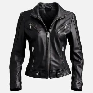 women's dasha black leather jacket